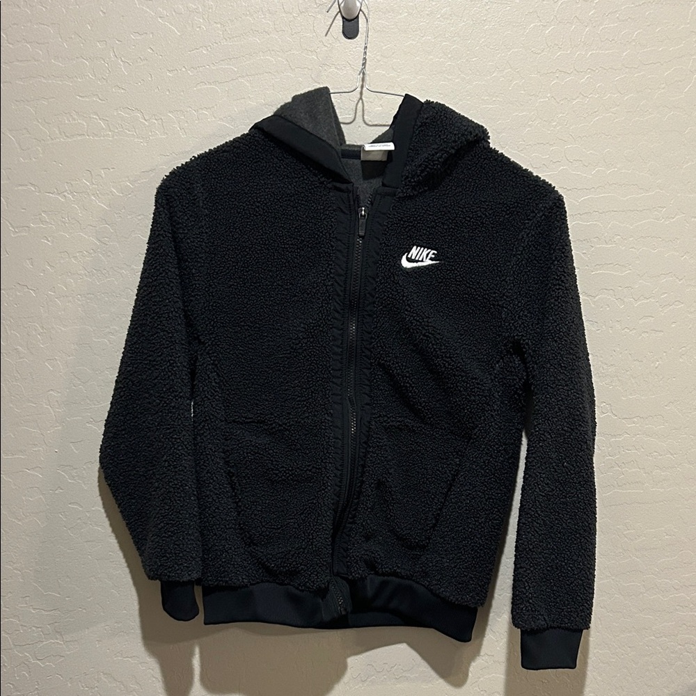 Nike Kids Black Sherpa Hoodie